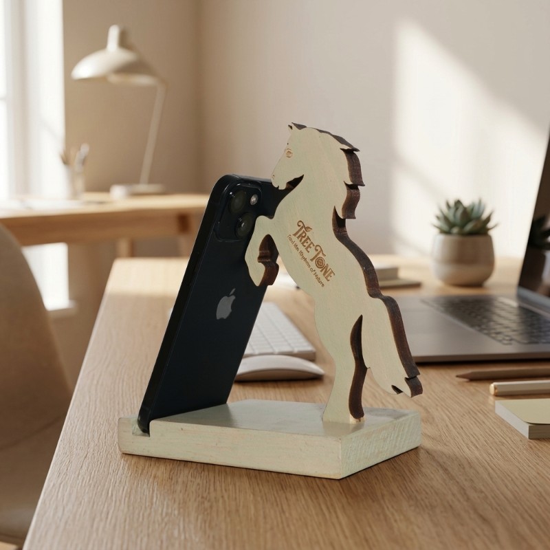 Untamed Wooden Horse Stand