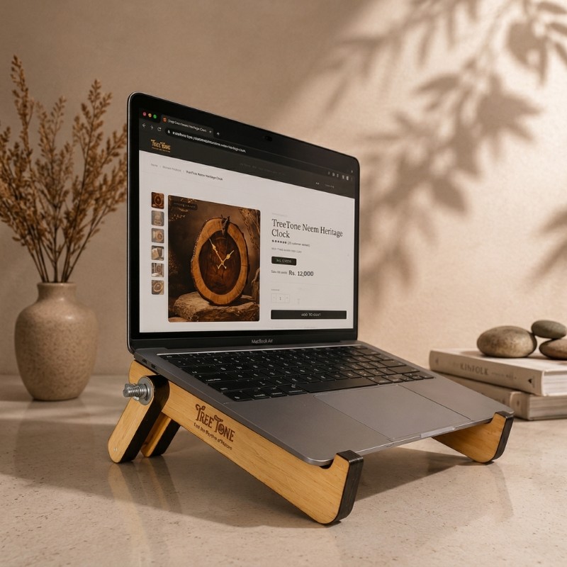 Portable Wooden Laptop Stand