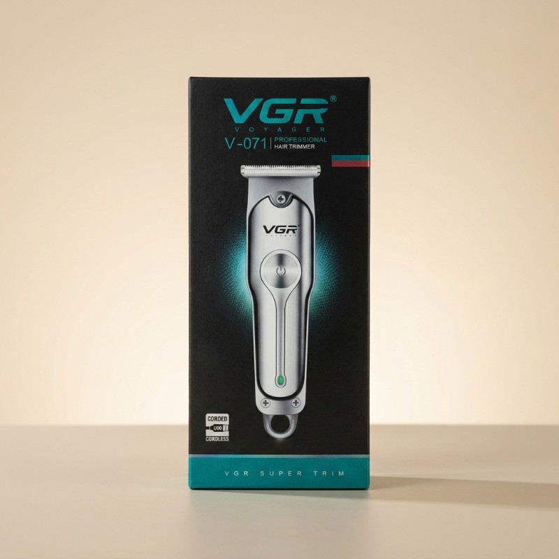 VGR V-071 Voyager Professional T-Blade Hair Trimmer – Corded & Cordless Rechargeable Trimmer for Men
