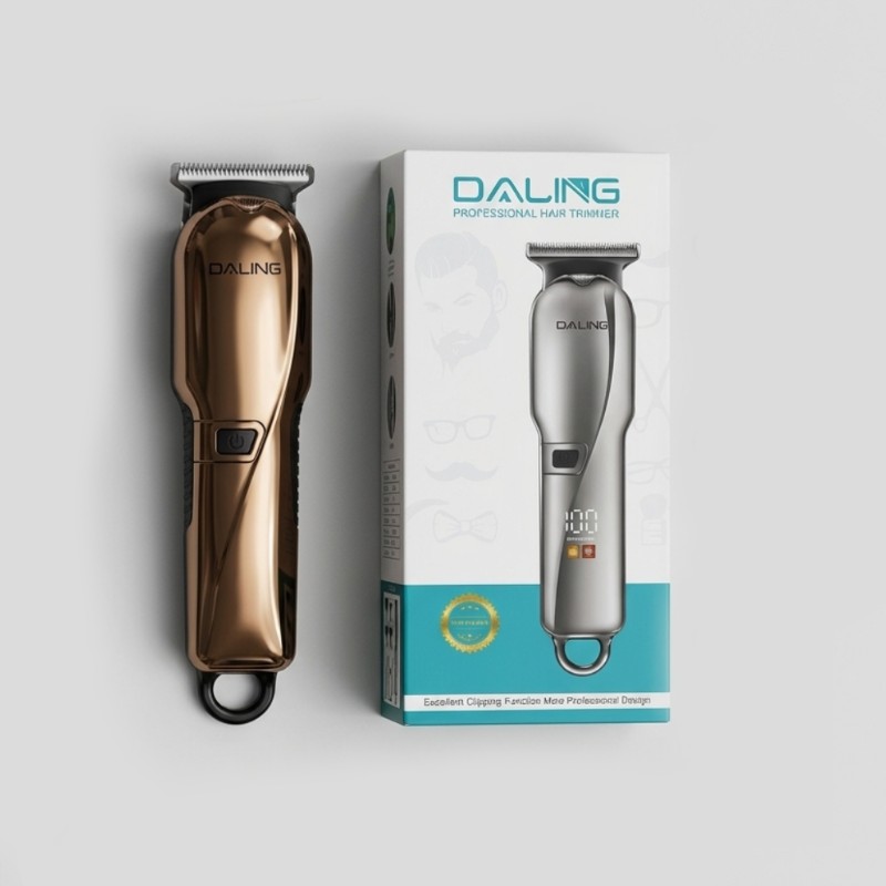 Daling DL-1848 Professional T-Blade Hair Trimmer – LED Display, Cordless & Rechargeable