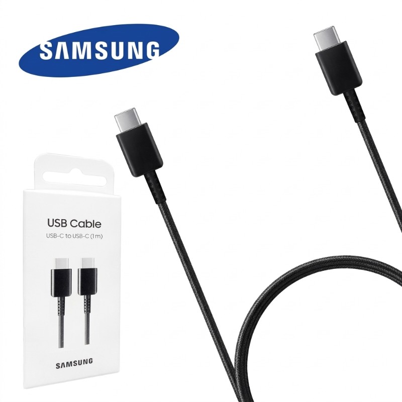 USB-C to USB-C Original Fast Charging & Data Cable (1m) – Braided Cord, Reversible Connector