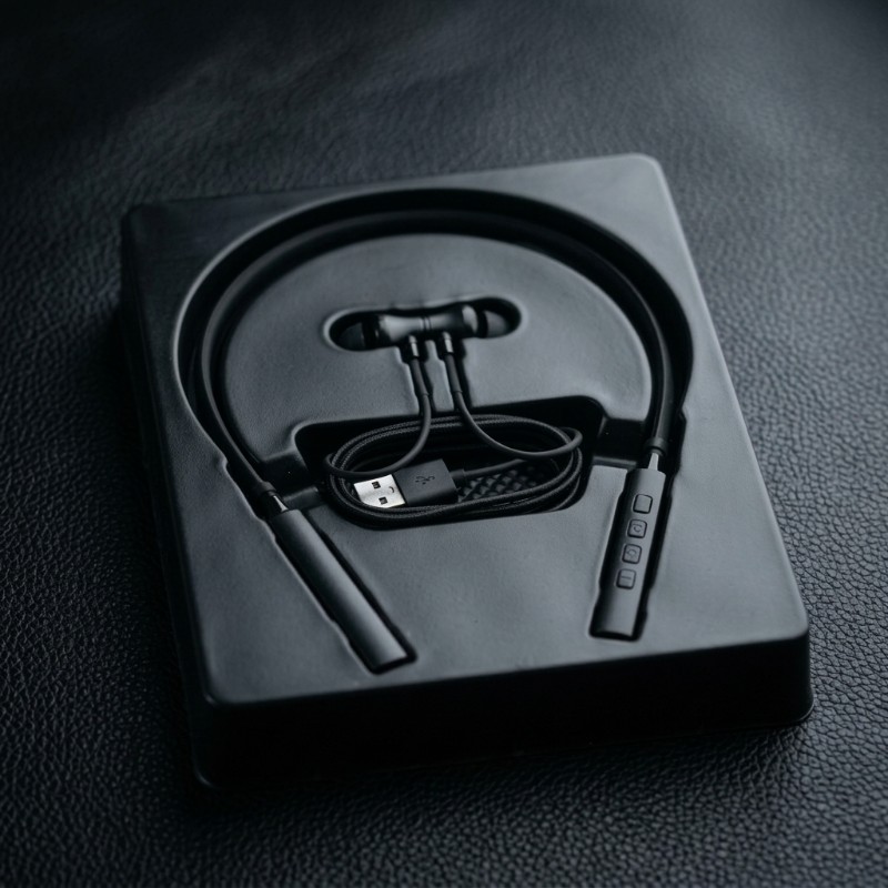 RT-165 Wireless Neckband Earphones – Bluetooth 5.4, Magnetic Earbuds, LED Display, TF Card Support, 168H Music Time