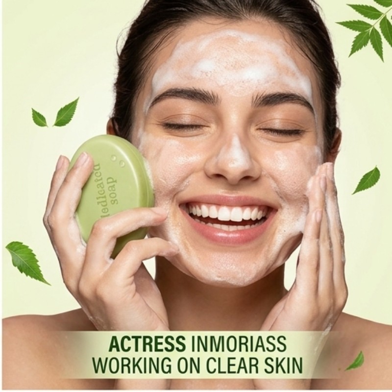 Neem Fresh Must Soap 90g – Neem Extract Herbal Soap for Clear & Healthy Skin | Care & Glow