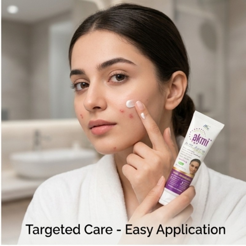 MedZar Akmi Anti-Acne Cream 30g – Salicylic Acid & Tea Tree Oil Acne Spot Treatment | Care & Glow