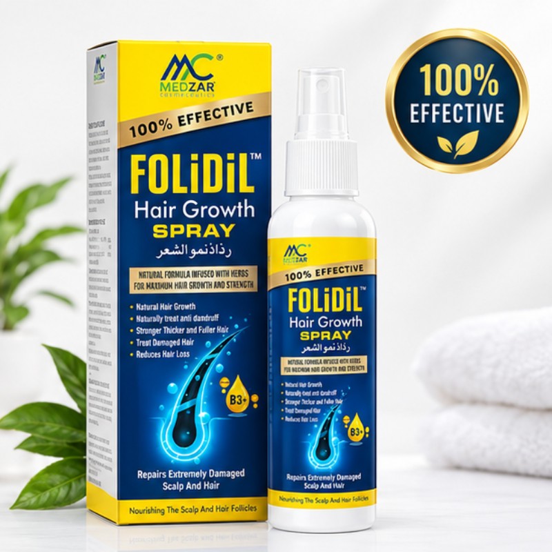 Folidil Hair Growth Spray – Hair Growth & Scalp Care Spray - Care & Glow