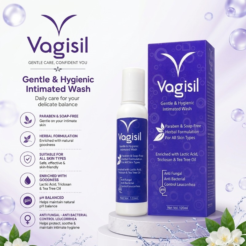 Vagisil Gentle & Hygienic Intimate Wash 120ml | Feminine Hygiene & Intimate Care | Care & Glow