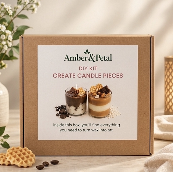 DIY Candle Making Kit – Create Your Own Dessert Candles at Home (Complete Gift Kit)