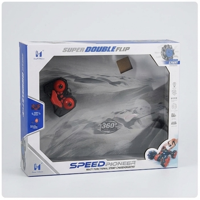 Super Double Flip Gesture Sensing RC Stunt Car – Watch & Remote Control, 360° Flip