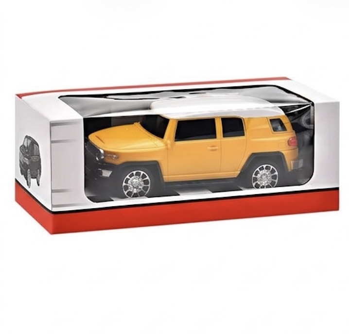 RC SUV Jeep with Working Lights – Rechargeable Remote Control Car (Yellow)