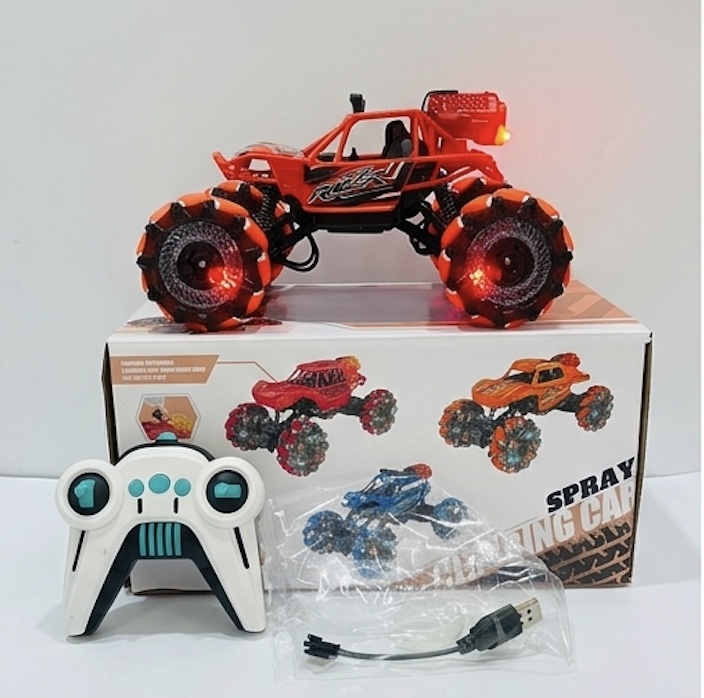 Spray Climbing RC Stunt Car – 360° Turn & Lateral Slide Wheels with Lights