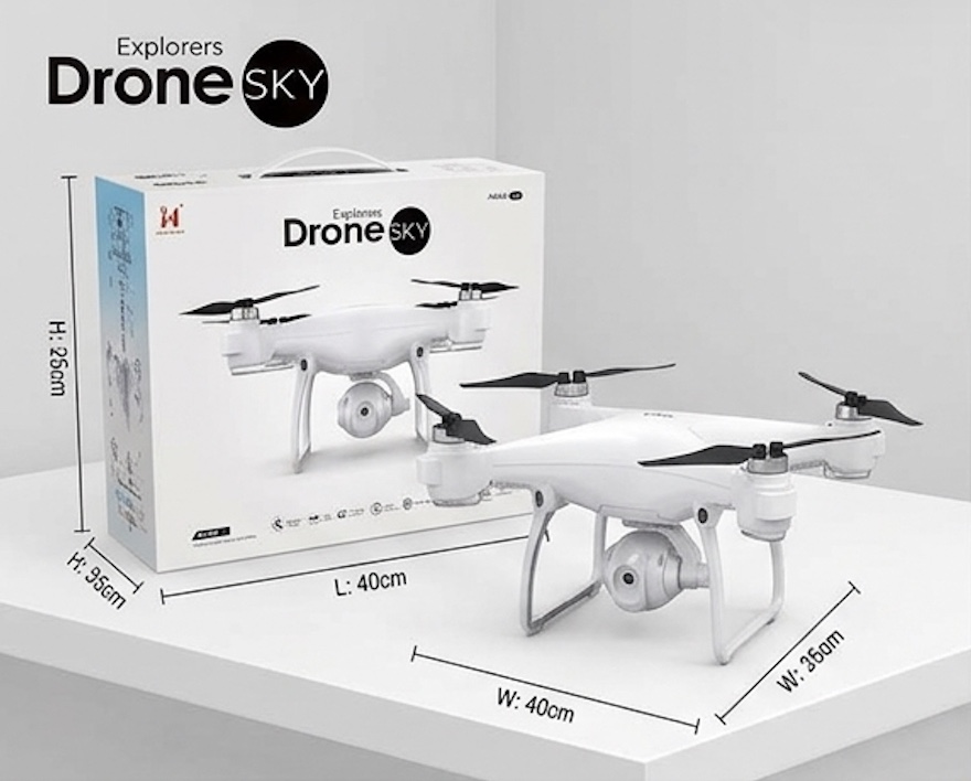 Explorers Drone SKY with HD Camera – WiFi, 2.4GHz, Headless Mode, Auto Return & 360° Flip